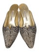 Manolo Blahnik Animal Print Mules