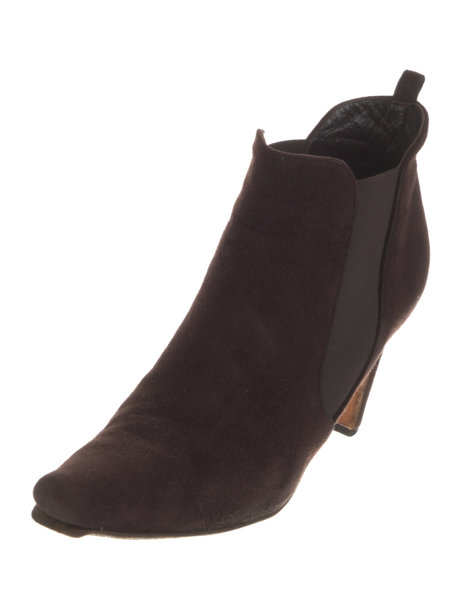 Manolo Blahnik Suede Chelsea Boots