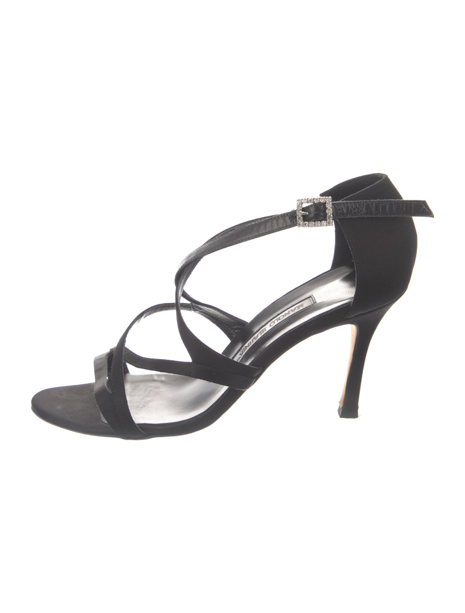 Manolo Blahnik Vintage Satin Sandals