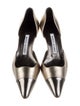 Manolo Blahnik Leather D'Orsay Pumps