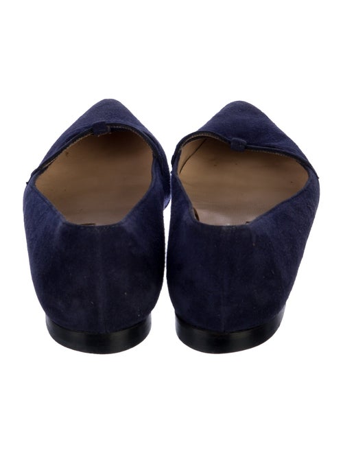 Manolo Blahnik Suede Mary Jane Flats