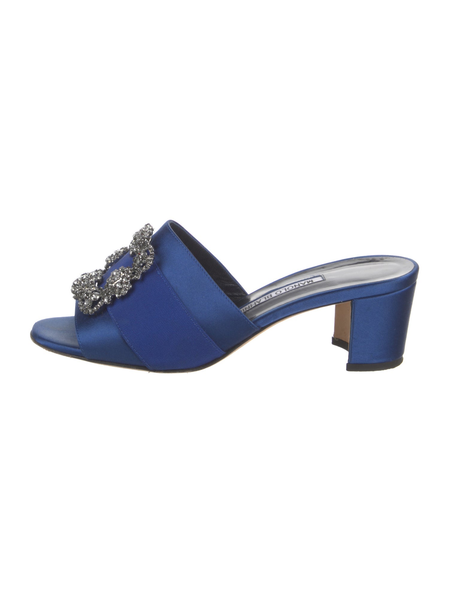 Manolo Blahnik Martamod Martanew Satin Slides