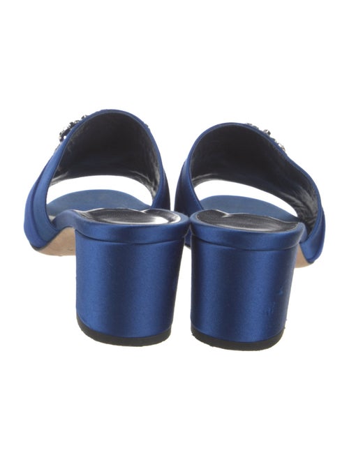 Manolo Blahnik Martamod Martanew Satin Slides