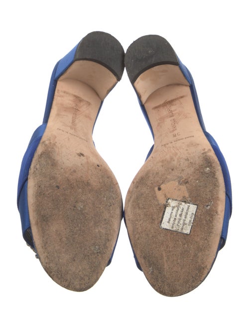 Manolo Blahnik Martamod Martanew Satin Slides