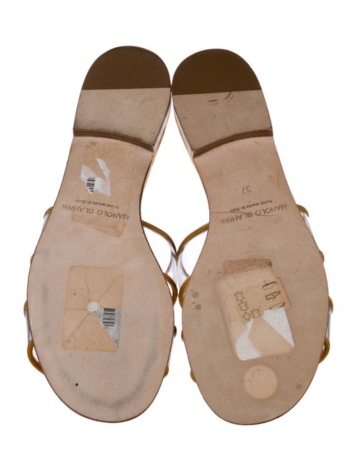 Manolo Blahnik Suede Slides