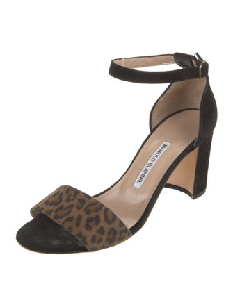 Manolo Blahnik Suede Sandals