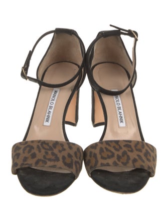 Manolo Blahnik Suede Sandals