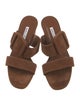Manolo Blahnik Suede Slides