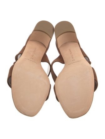 Manolo Blahnik Suede Slides