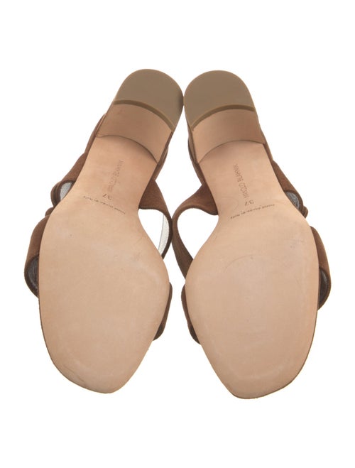 Manolo Blahnik Suede Slides