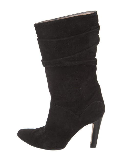 Manolo Blahnik Suede Slouch Boots