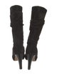 Manolo Blahnik Suede Slouch Boots