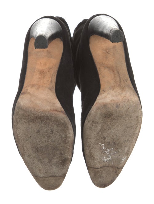 Manolo Blahnik Suede Slouch Boots