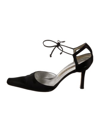 Manolo Blahnik Satin Pumps