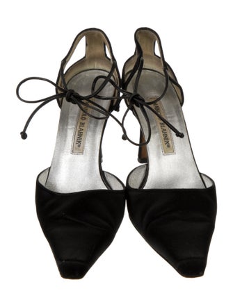 Manolo Blahnik Satin Pumps
