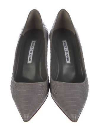 Manolo Blahnik Snakeskin Pumps