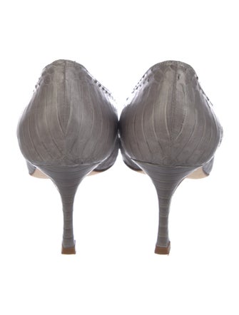 Manolo Blahnik Snakeskin Pumps