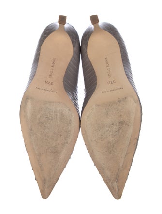 Manolo Blahnik Snakeskin Pumps