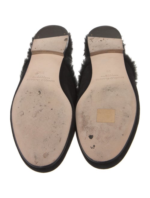 Manolo Blahnik Suede Slides