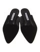 Manolo Blahnik Velvet Mules