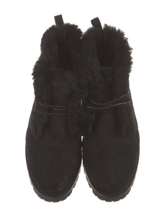 Manolo Blahnik Mircusies Suede Lace-Up Boots