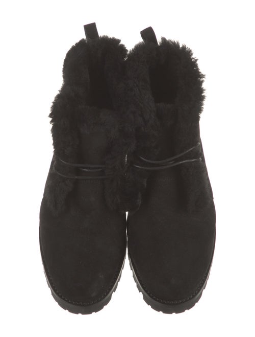 Manolo Blahnik Mircusies Suede Lace-Up Boots