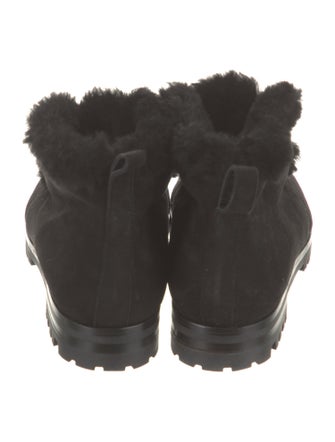 Manolo Blahnik Mircusies Suede Lace-Up Boots