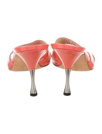 Manolo Blahnik Patent Leather Slides