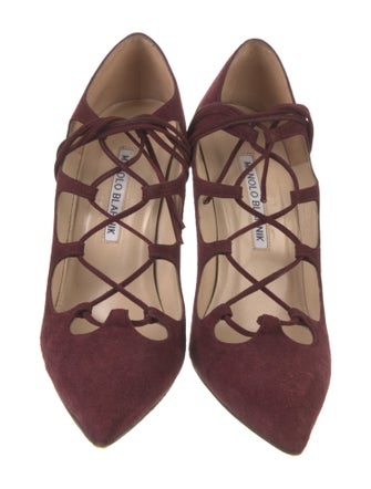 Manolo Blahnik Suede Pumps