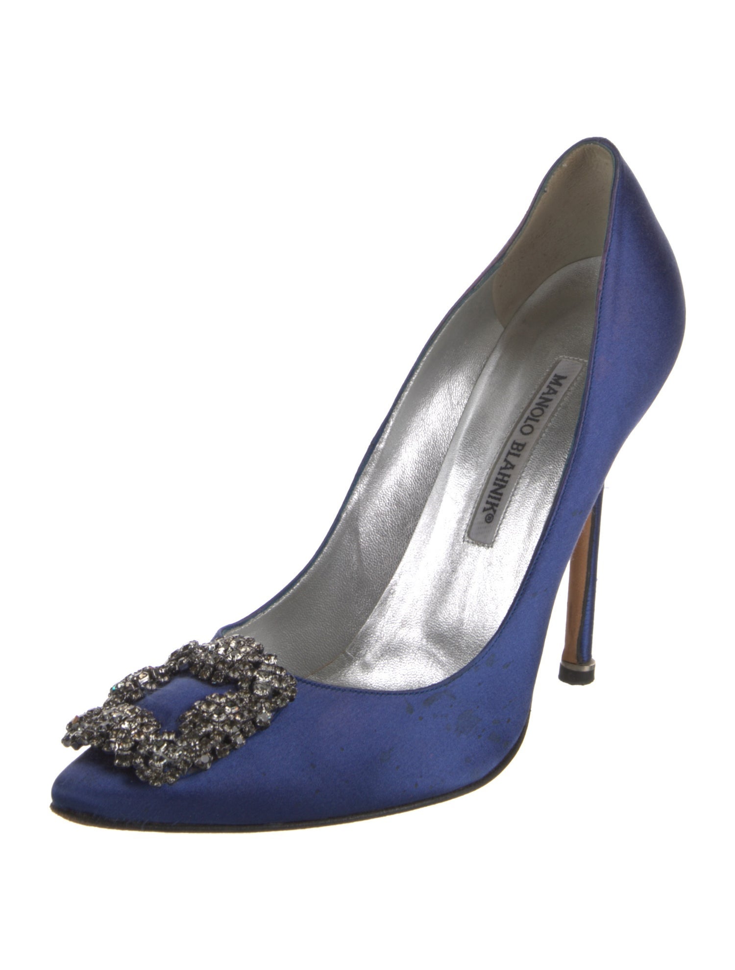 Manolo Blahnik Hangisi Satin Pumps
