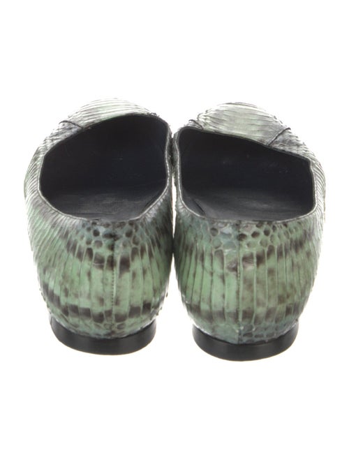 Manolo Blahnik Snakeskin Animal Print Flats