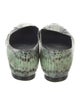 Manolo Blahnik Snakeskin Animal Print Flats