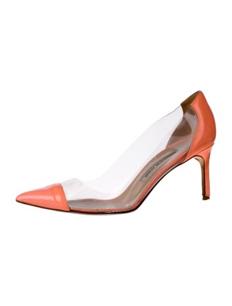 Manolo Blahnik Patent Leather D'Orsay Pumps