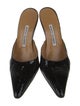 Manolo Blahnik Leather Mules