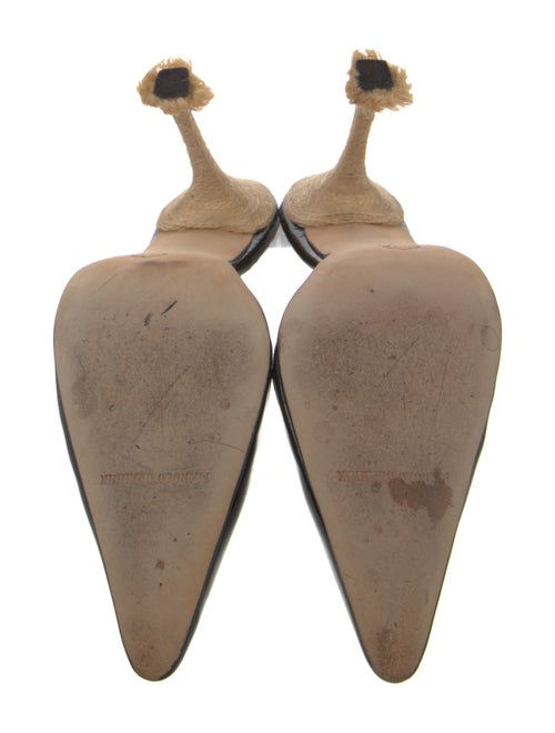 Manolo Blahnik Leather Mules