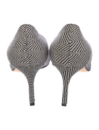 Manolo Blahnik Houndstooth Print Pumps