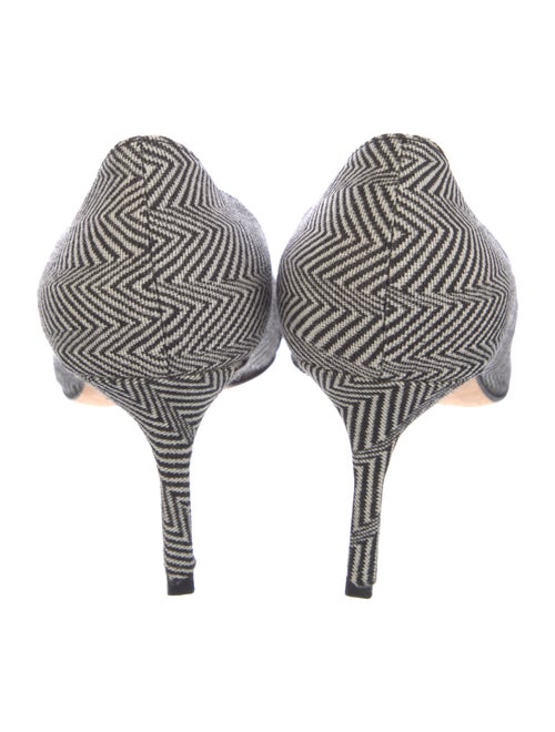 Manolo Blahnik Houndstooth Print Pumps