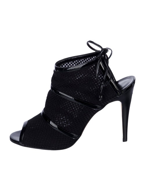 Manolo Blahnik Mesh Accents Slingback Pumps