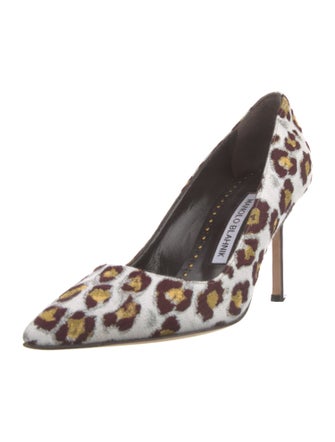 Manolo Blahnik Animal Print Pumps