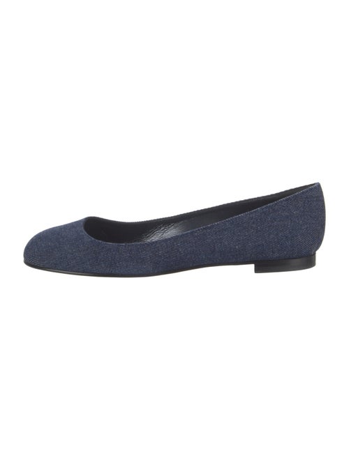 Manolo Blahnik Denim Flats