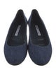 Manolo Blahnik Denim Flats