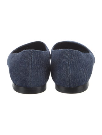 Manolo Blahnik Denim Flats