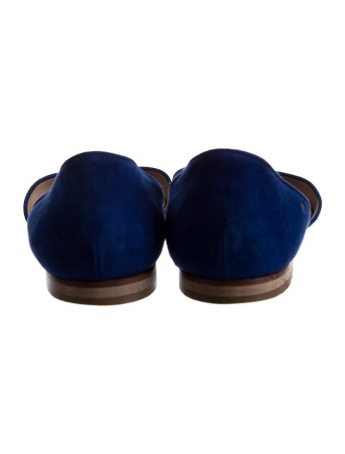 Manolo Blahnik Suede D'Orsay Flats