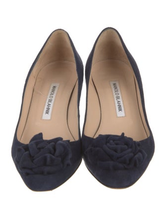 Manolo Blahnik Suede Pumps