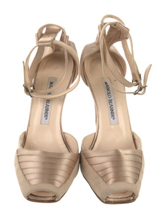 Manolo Blahnik Satin Sandals