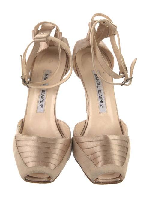 Manolo Blahnik Satin Sandals