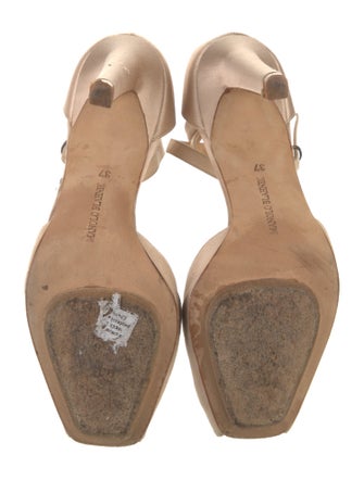 Manolo Blahnik Satin Sandals