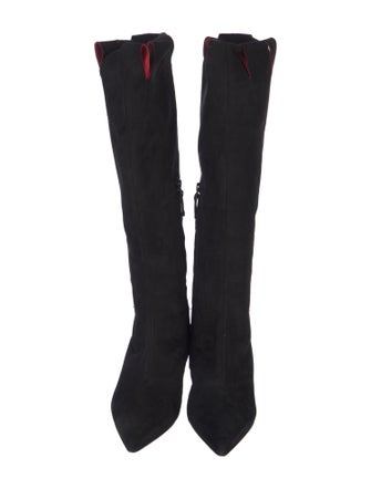 Manolo Blahnik Suede Riding Boots