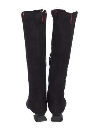 Manolo Blahnik Suede Riding Boots