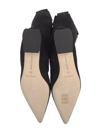 Manolo Blahnik Suede Riding Boots